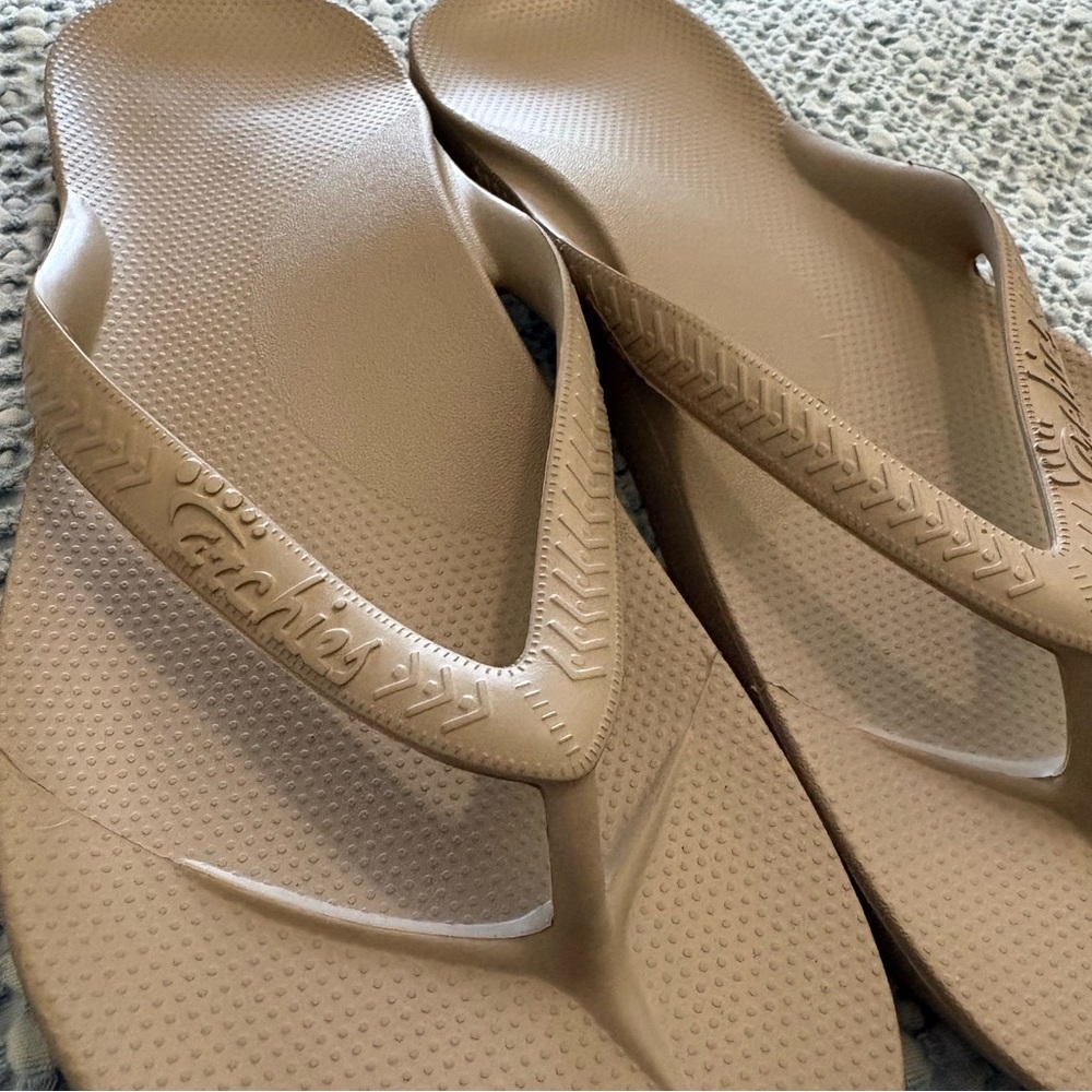 Archies Taupe Flip-Flop Sandals - Picture 2 of 4